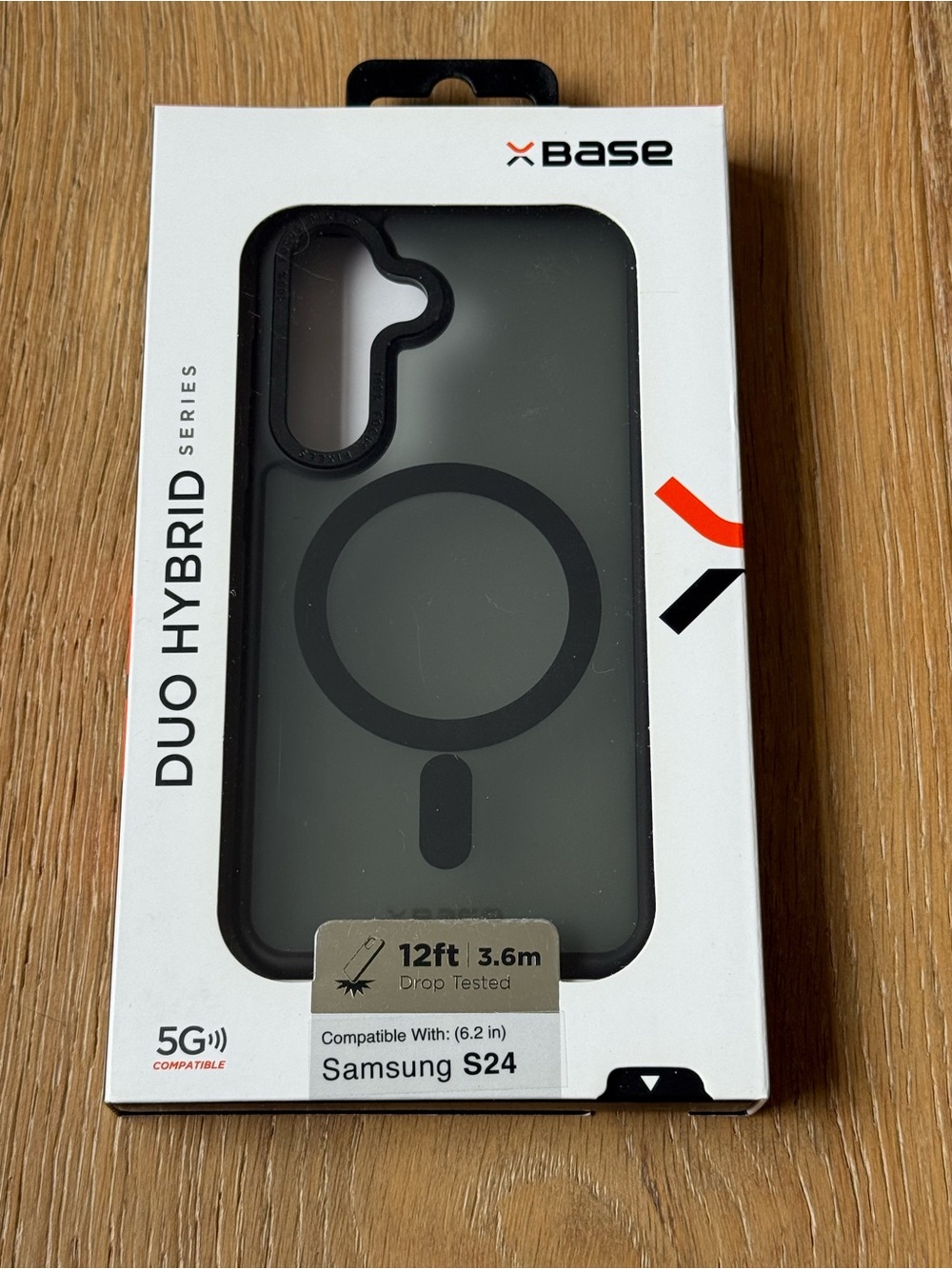 New Base Duo Hybrid CASE MagSafe for Samsung S24 6.2” - Black Case